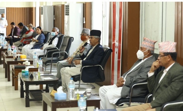 समानुपातिकको नाममाथि कांग्रेस पदाधिकारी बैठकमा छलफल हुँदै