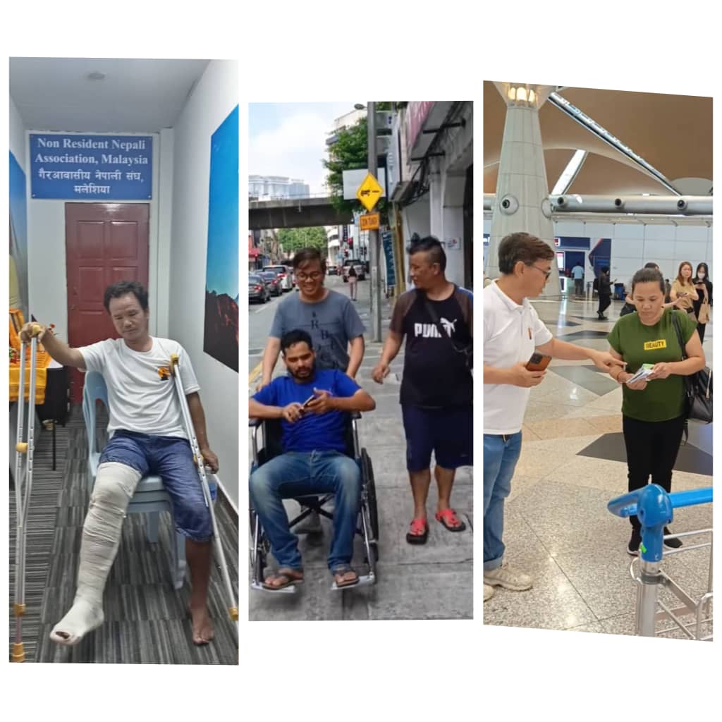 नेपाली राजदूतवास, पिएनसिसि, एनआरएनए लगायतका निकायबाट ३ जना पीडित नेपालीको उद्धार ।।।