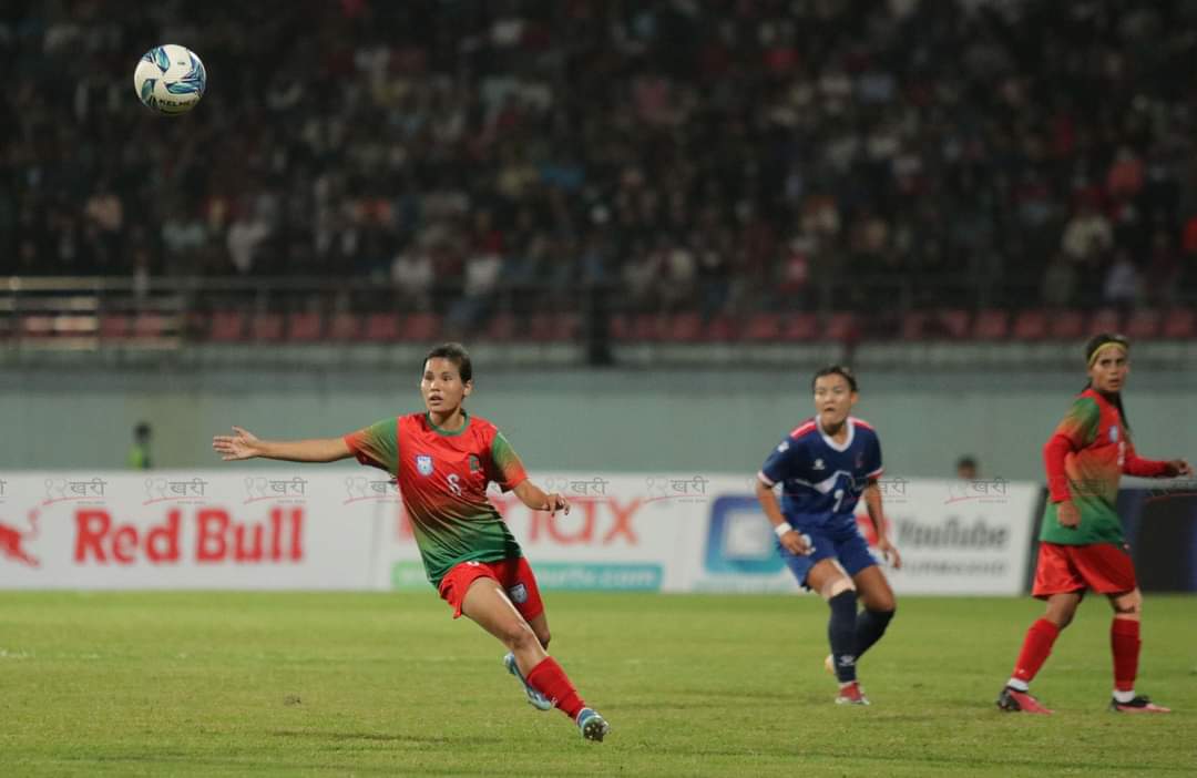 बंगलादेशले नेपाललाई २–१ गोल अन्तरले पराजित