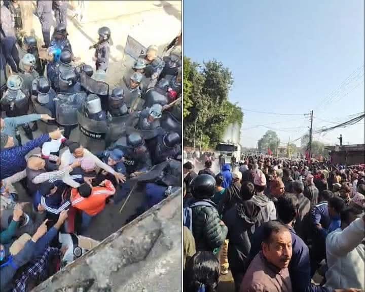 रास्वपा का कार्यकर्ता र प्रहरीले बीच भएको झडपले जिल्लाको वातावरणलाई तनावग्रस्त