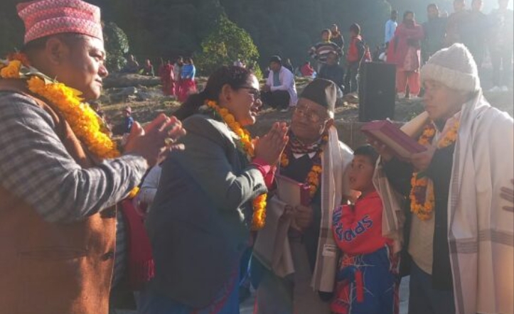 राष्ट्रिय थाङ्मी संग्रहालयका परिकल्पनाकार एवम् अगुवा शंकरमान थामी सम्मानित