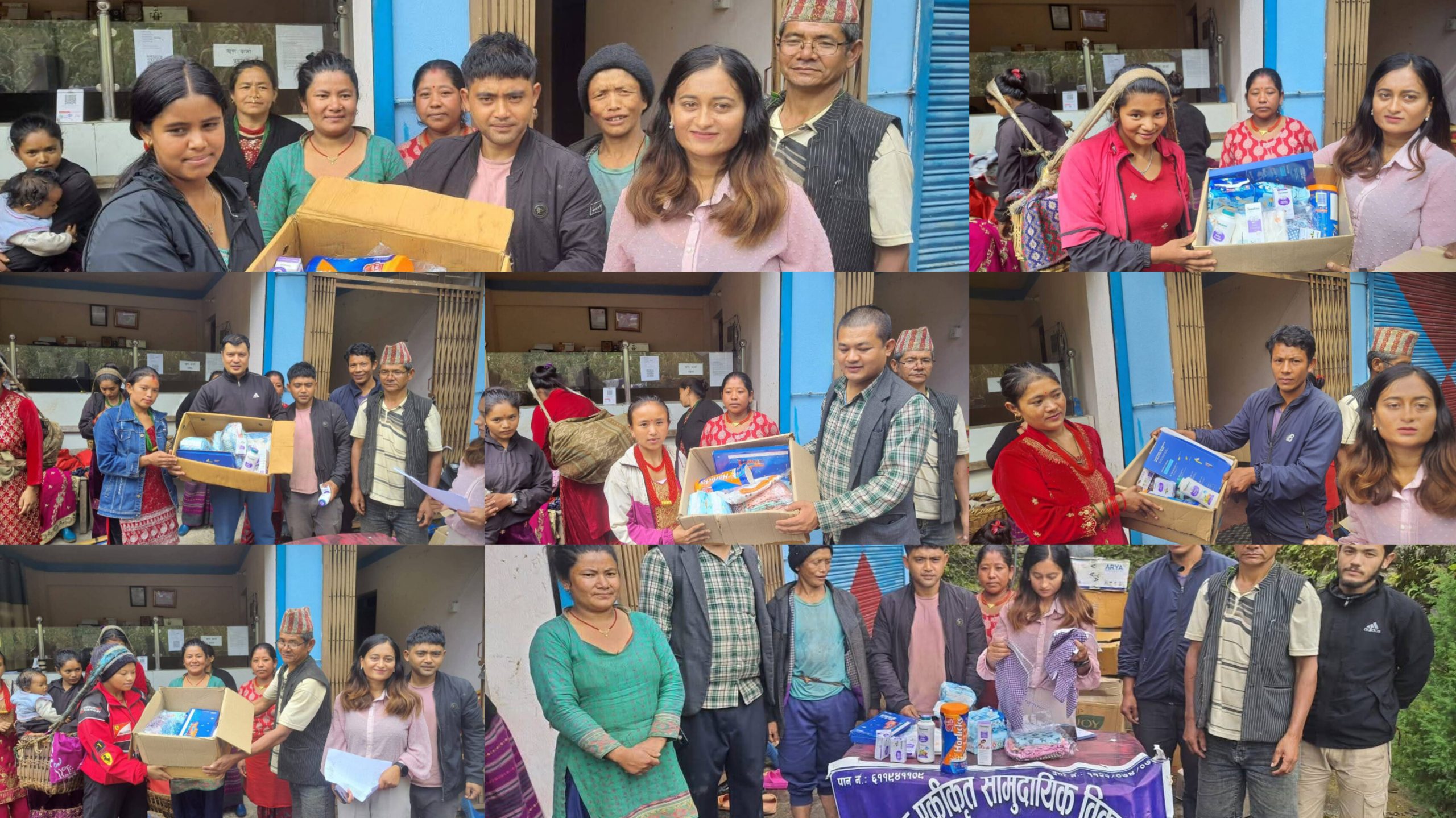 कालिन्चोक–१ मा नवजात शिशु तथा गर्भवती महिलालाई शिशु स्याहार सामग्री वितरण
